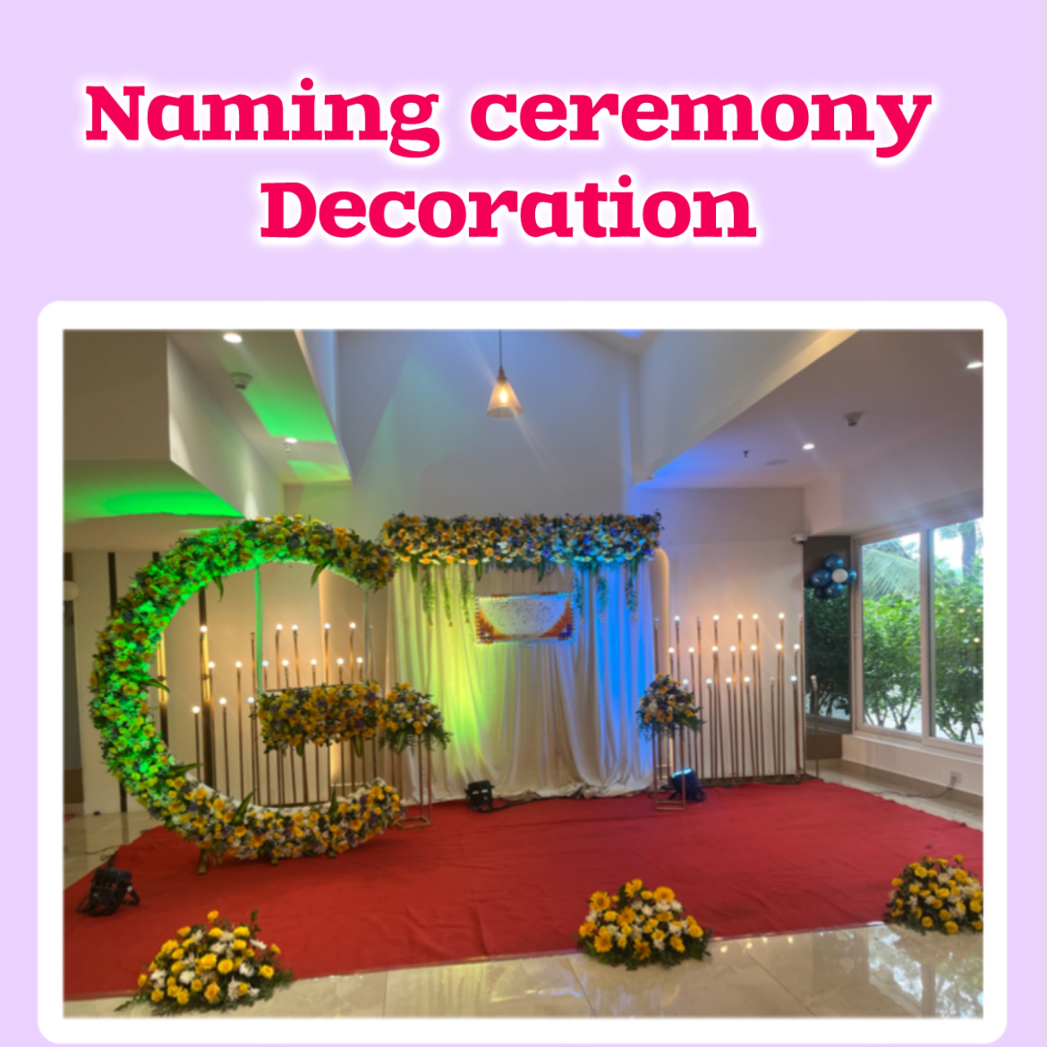 Naming ceremony Decoration